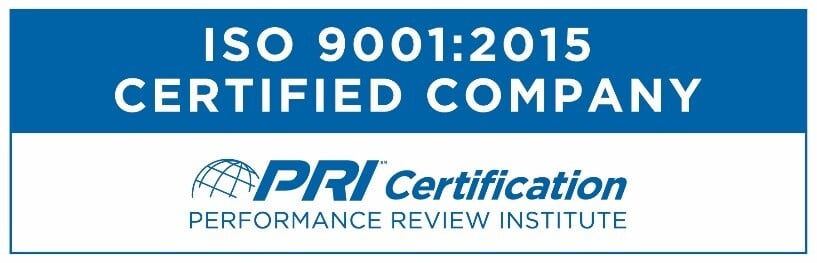 ISO 9001:2015 Certified Company — PRI Certification, Performance Review Institute