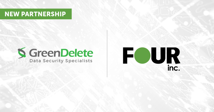 Four Inc. and Green Delete Partner to offer Data Security Services to the Public Sector